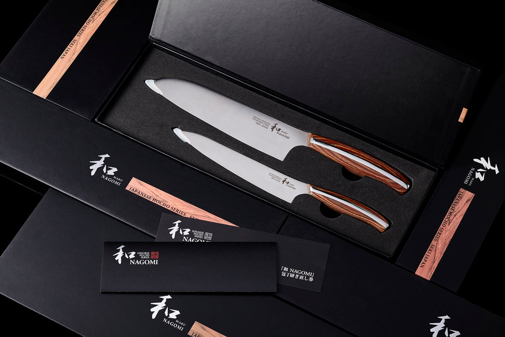 Nagomi Japan 2-Piece Set (Santoku Knife and Utility Knife) - temp.